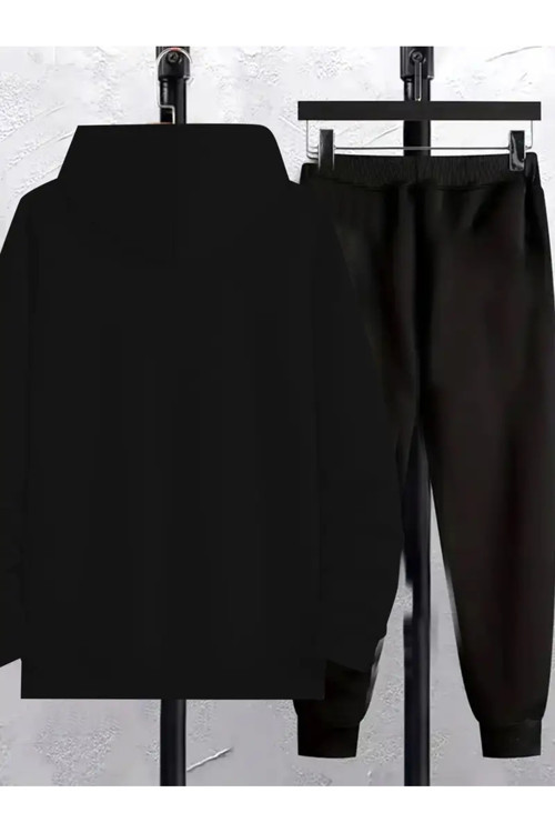 At Şekilli Baskılı Polar Astarlı Unisex Eşofman Takımı