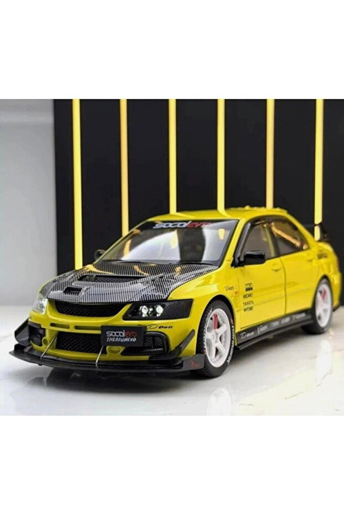 Mitsubishi Lancer Evolution Sarı 1/24 Model Araba