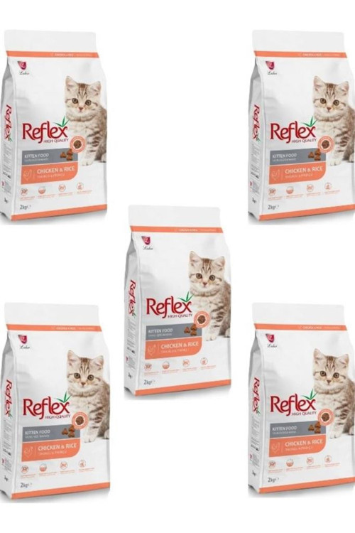 Kitten Tavuklu Ve Pirinçli Yavru Kedi Maması 2 Kg X 5 Adet