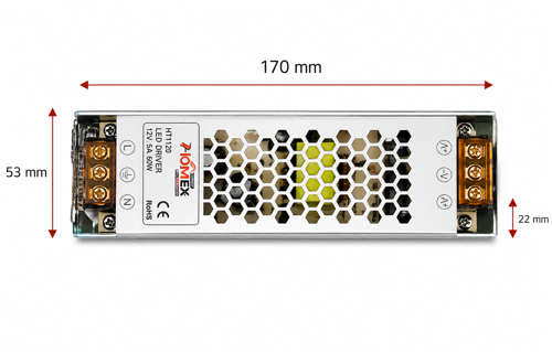 A Kalite 12v 12,5a Ultra Slim Kasa Trafo, 12v 12,5a İnce Kasa Metal Led Adaptörü