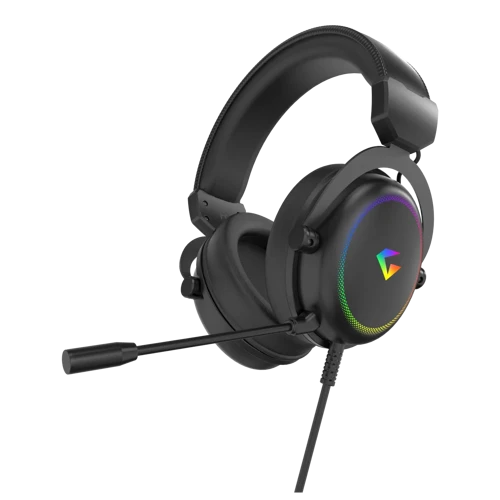 Auralis 7.1 RGB Kablolu Mikrofonlu Profesyonel Oyuncu Kulaklığı Siyah