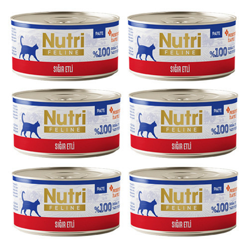 Adult Pate 70Gr Sığır Etli 6 Adet Yaş Yetişkin Kedi Maması