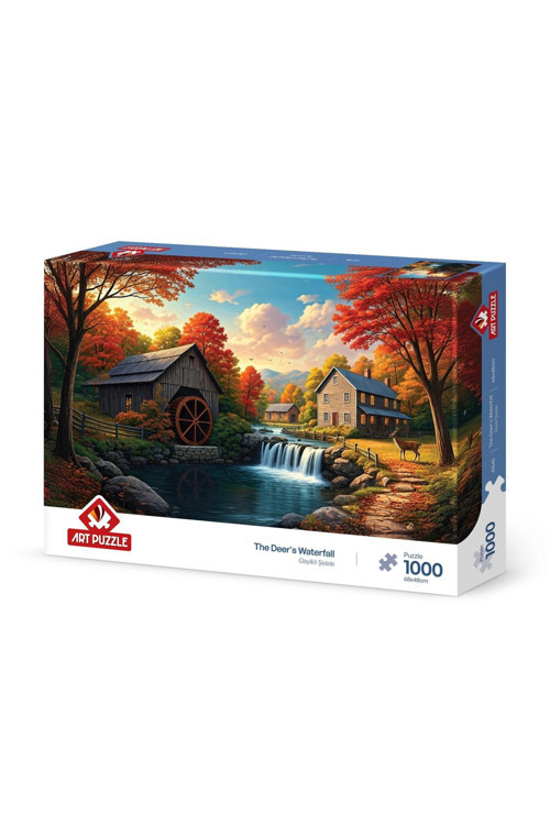 Geyikli Şelale 1000 Parça Puzzle