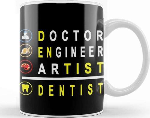 Doctor Engineer Artist Dentist 013 Kupa Bardak Porselen