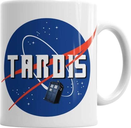 Doctor Who Tardis Nasa Logo Kupa Bardak Porselen