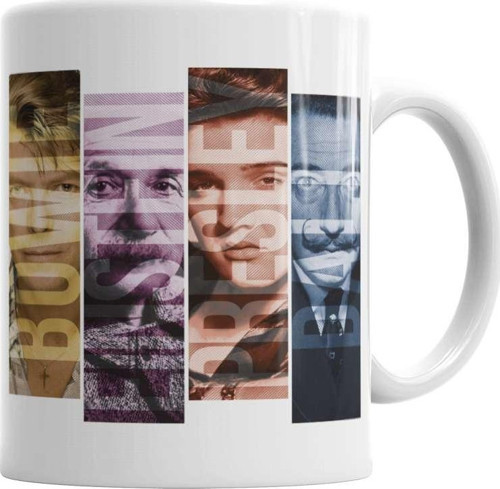 Bowie Einstein Presley Dali Kupa Bardak Porselen
