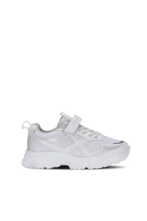 FIZZY Unisex Çocuk Cırt Cırtlı Beyaz / Gümüş Günlük Spor Ayakkabısı