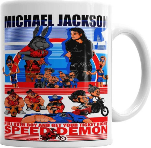 Speed Demon Michael Jackson Kupa Bardak Porselen