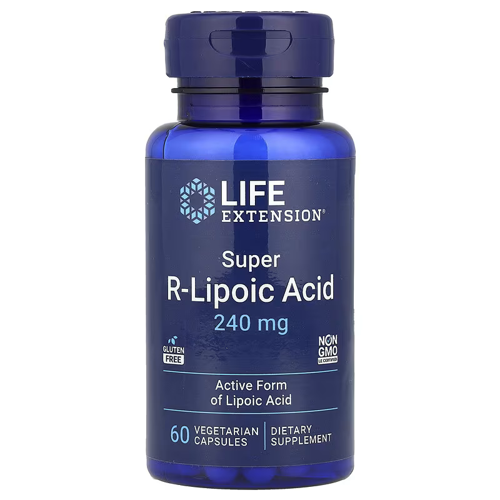 Super R-Lipoic Alpha lipoic Acid Antioxidants 60 Caps