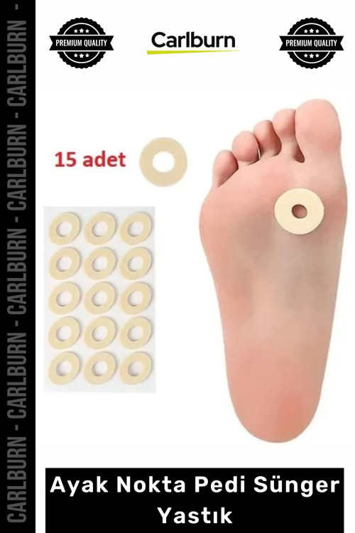 #AyakBakım 15li Paket Yumuşak Konforlu Baskı Azaltıcı Ortopedik Destek Ayak Nokta Pedi Sünger Yastık