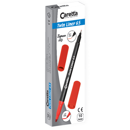 Twinliner Çift Uçlu Keçeli Kalem 0.4 MM-1.0 MM Mor 10 LU 65/12-10-LI-PKT