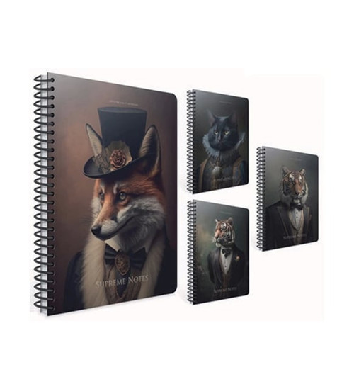 Supreme Notes Spiralli Sert Kapak Defter 17x24 120 YP Çizgili