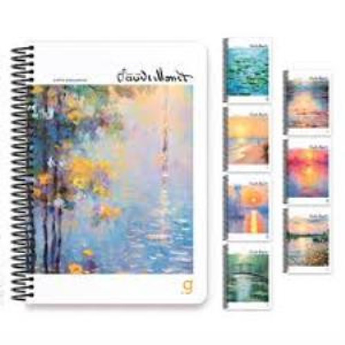 Monet Spiralli Sert Kapak Defter 17x24 100 YP Çiz. 7005