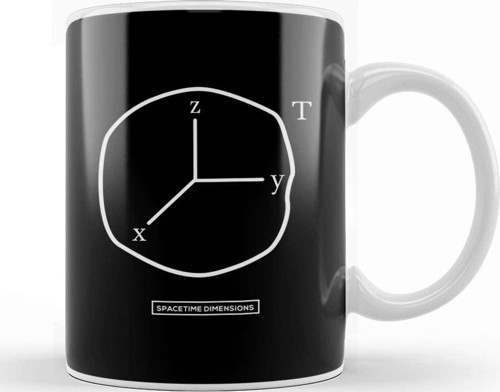 Maths And Science Spacetime Kupa Bardak Porselen