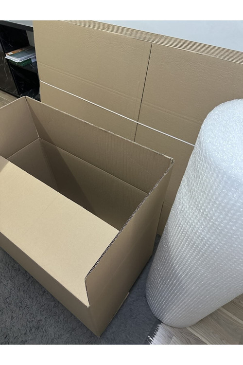Kutu Boş Karton 80X50X50 Büyük Boy 10 Lu Adet, Çift Oluklu