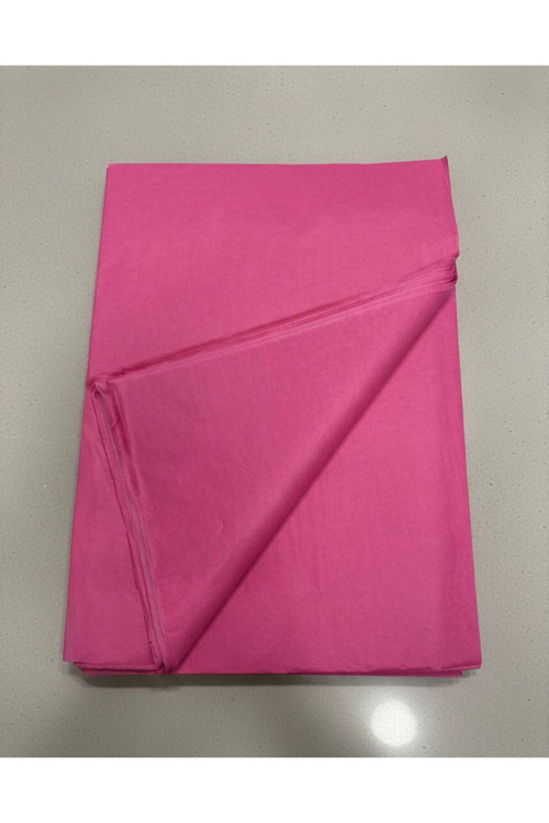 Pembe Renk Pelur Kağıdı 50X70 Cm (20 Adet) Paketleme Kağıdı, Çeyiz Kağıdı, Renkli Pelur Kağıdı