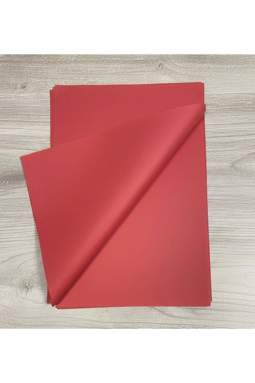 Kırmızı Renk Pelur Kağıdı 25X35 Cm (50 Adet) Paketleme Kağıdı, Çeyiz Kağıdı, Renkli Pelur Kağıdı