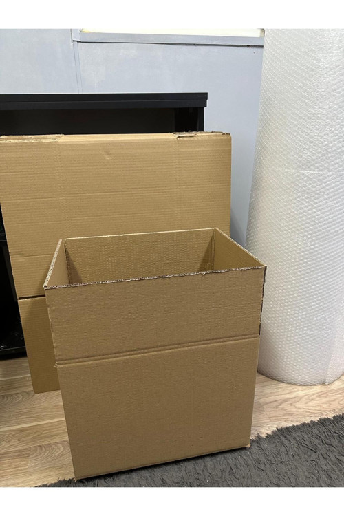 Kutu Taşınma Seti, 40X30X30Cm 7Li Çift Oluklu Boş Karton, 1.Adet Koli Bandı, 40Gr. 5Mt Patpat