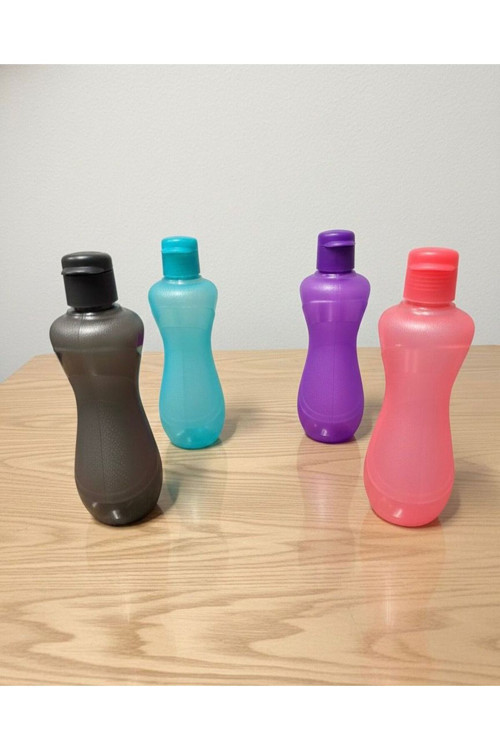4 Lü Set Suluk - Matara 750Ml Kokusuz Suluk,Okul Suluğu,Spor Suluğu ,Plastik Suluk