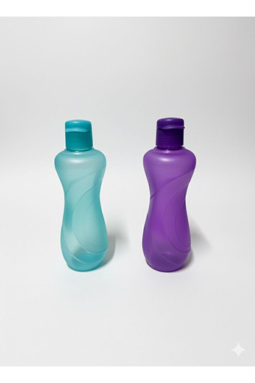 2 Li Suluk Matara 750 Ml Kokusuz Suluk, Okul Suluğu, Spor Suluğu, Plastiik Suluk, Mor, Mavi