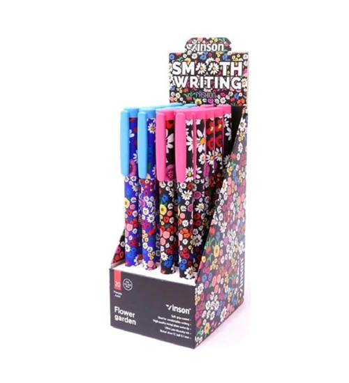 Vinson Jel Kalem Fashıon Flower Desenli 20 Li A18