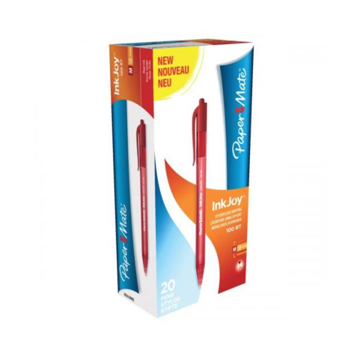 Tükenmez Kalem Inkjoy 100 RT 1.0 MM Kırmızı Basmalı(20 li)