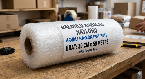 Balonlu Naylon Patpat 30 Cm X 50 Metre