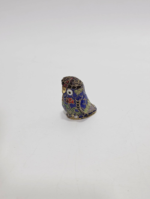 Antika Cloisonne Minyatür Baykuş 4,3x3,1cm 152
