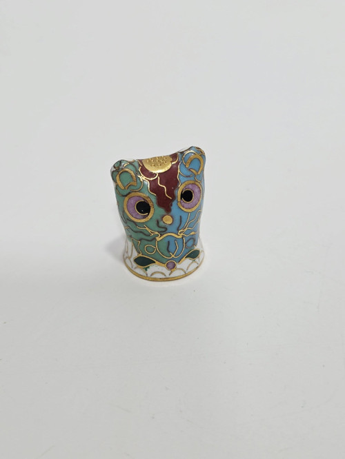 Antika Cloisonne Emaye Yüksük 28,20X19mm 063