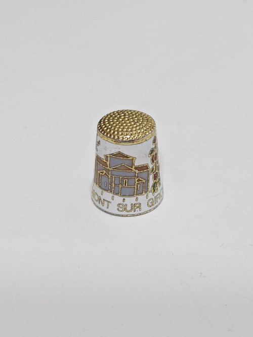 Antika Cloisonne Emaye Yüksük 24,40x20mm 047