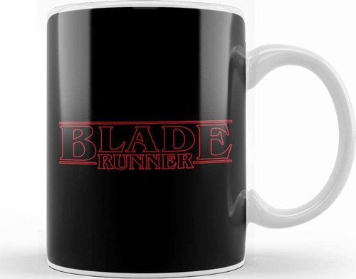 Blade Runner Stranger Things Logo Kupa Bardak Porselen