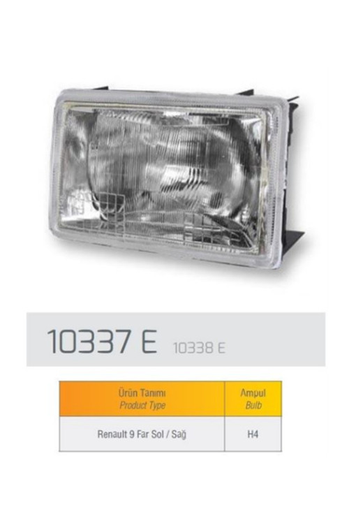 Renault R9 Ön Sağ Far Lambasi 10338Ens