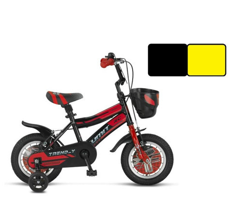 1202 TREND-Y-BMX-SEPET-V-ERKEK ÇOCUK BİSİKLETİ 12 JANT SİYAH SARI