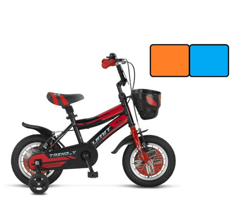 1202 TREND-Y-BMX-SEPET-V-ERKEK ÇOCUK BİSİKLETİ 12 JANT TURUNCU MAVİ