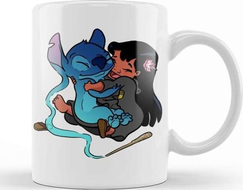Expecto Ohana Patronus Stitch Aşk Kupa Bardak Porselen