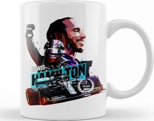 Lewis Hamilton F1 Legend 44 Kupa Bardak Porselen