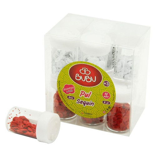 Pul Kırmızı-Beyaz 6 GR 12 Li kutu Pvc