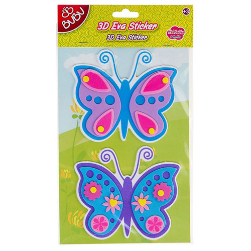 Eva Sticker 3D Büyük 12 Li (ST039/......044)