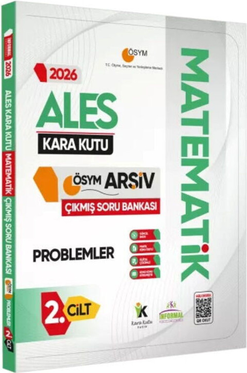 İnformal Yayınları 2026 ALES Matematik Kara Kutusu Problemler ÖSYM Çıkmış Soru Bankası 2. Cilt