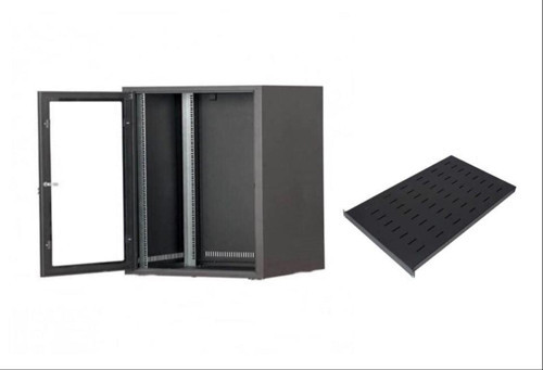 19'' 9U 600X600 DUVAR TİPİ RACK KABİNET+ SABİT RAF
