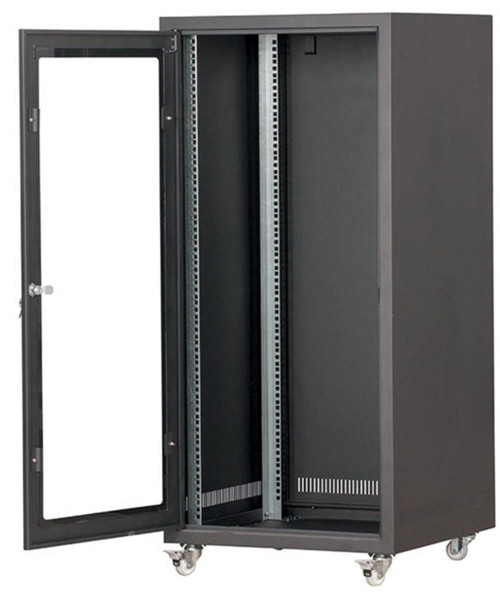 19'' 20U 600X800 TEKERLEKLİ CAMLI RACK KABİNET