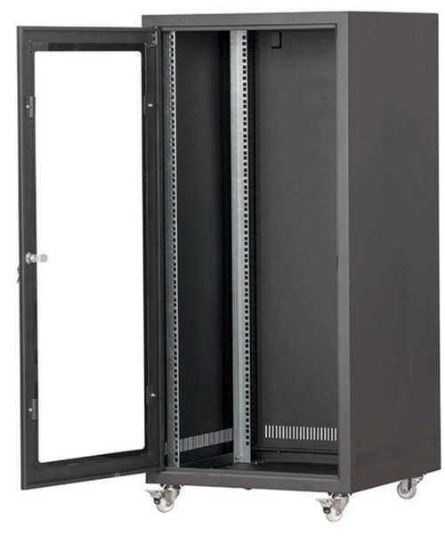 19'' 26U 600X800 TEKERLEKLİ CAMLI RACK KABİNET