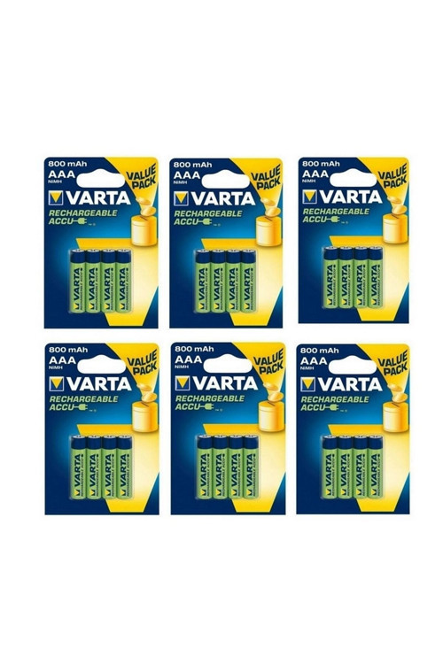 800 Mah Aaa Şarjlı Ince Kalem Pil 24Lü Kaliteli Markalı Ürün