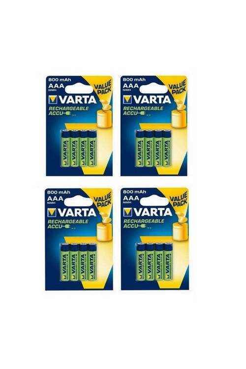 800 Mah Aaa Şarjlı Kalem Pil (16 Adet) Kaliteli Markalı Ürün