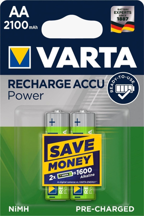 2100Mah Aa 2!Li Şarjlı Pil
