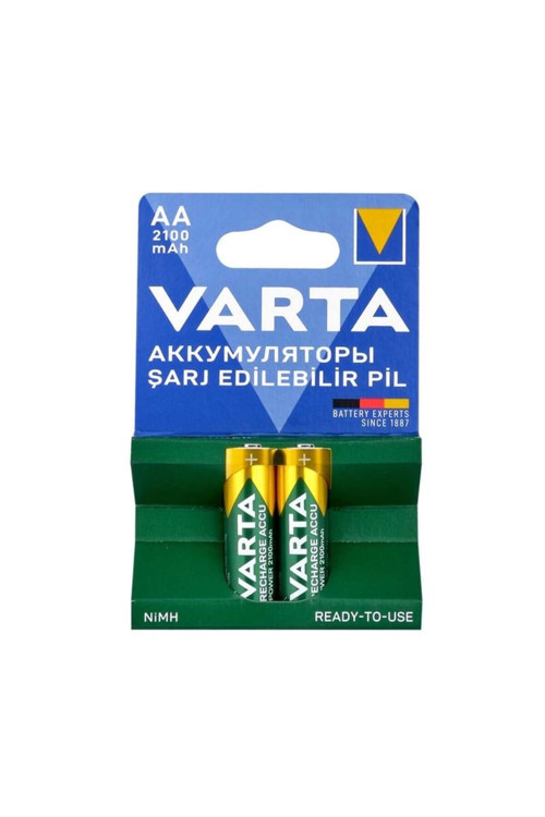 2 Adet Ready To Use 2100Mah Ni-Mh Aa Şarjlı Kalem Pil