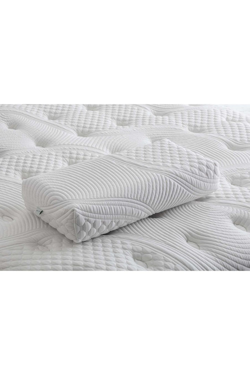Visko Sirrus Ortopedik Visco Ergonomik Vücut Yastığı Pamuklu Beyaz 35 X 65