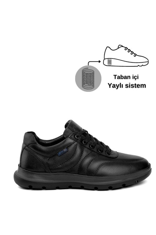 20023 Erkek Hakiki Deri İçi Yaylı Taban Casual Ayakkabı