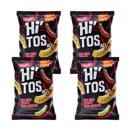 Hi'tos Hot Chili Biber ve Lime Aromalı Patates Çerezi 100 g x4