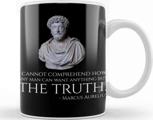 Philosophy Marcus Aurelius Quote Kupa Bardak Porselen